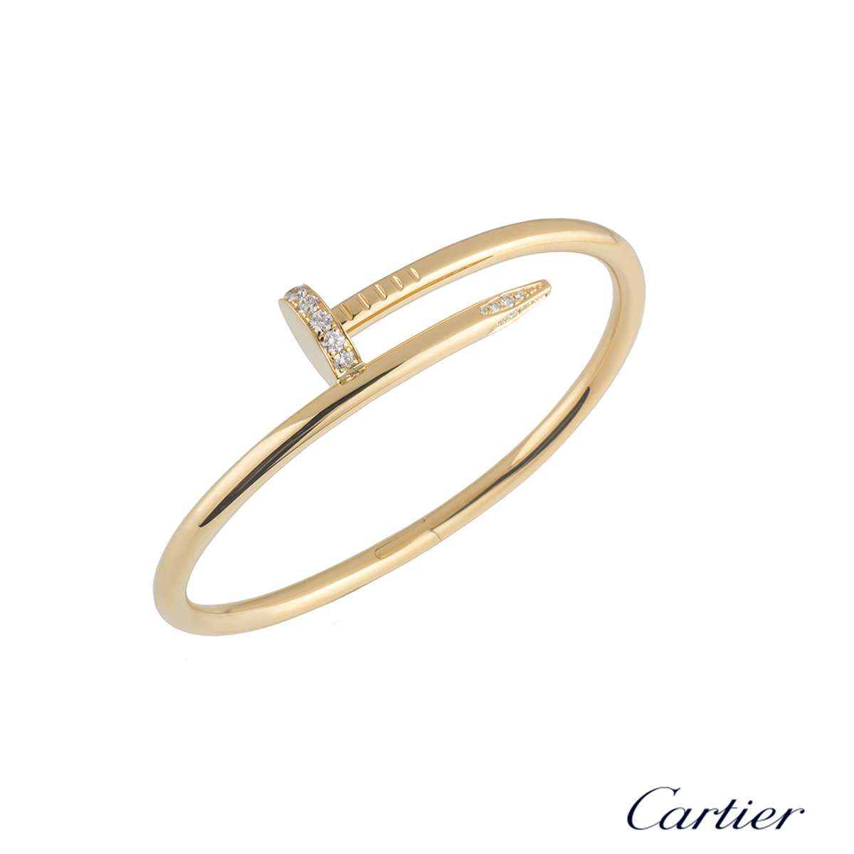 cartier gold and diamond bracelet